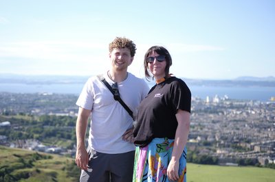 During the Arthur's Seat hike at TartanQEC 2026, Edinburgh
