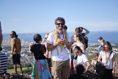 During the Arthur's Seat hike at TartanQEC 2026, Edinburgh