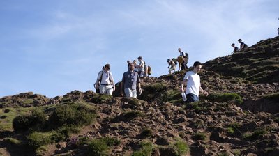 During the Arthur's Seat hike at TartanQEC 2026, Edinburgh