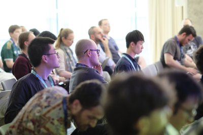 During Bhargavi Jonnadula's talk at TartanQEC 2026, Informatics Forum, University of Edinburgh